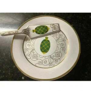 Formalities Imperial Egg Cake Plate & Server NWT
